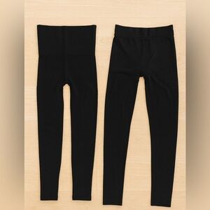SPANX and HUE black leggings